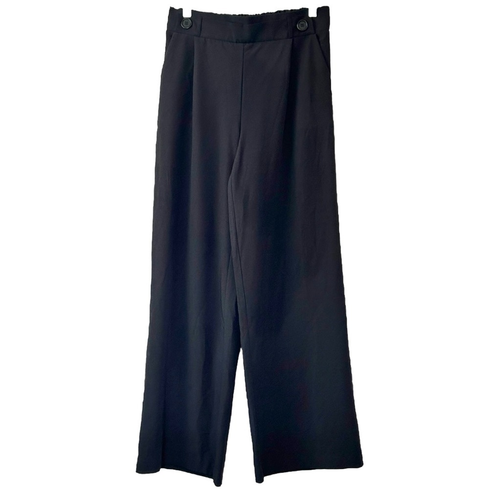 Joe B. By‎ Joe Benbasset Women’s Pull On Black Wide Leg Dress Pants  Sz L